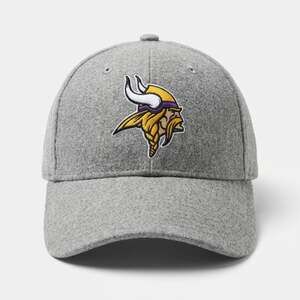 47 Brand Minnesota Vikings NFL Grey Wool Blend Baseball Cap Hat OSP